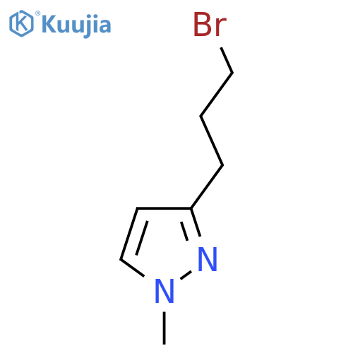 3-(3-Bromopropyl)-1-methylpyrazole structure