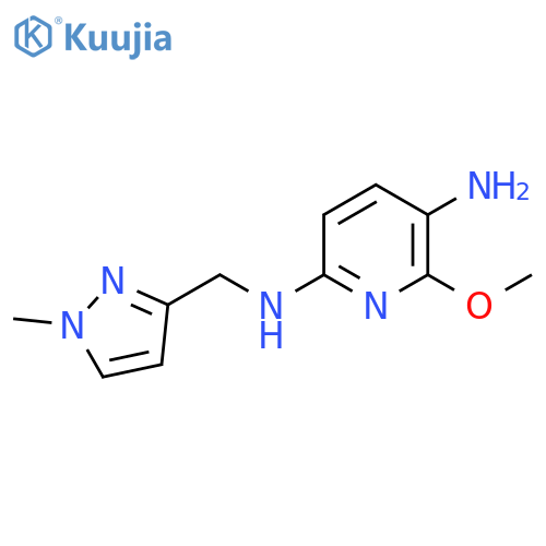 6-methoxy-N2-(1-methyl-1H-pyrazol-3-yl)methylpyridine-2,5-diamine structure
