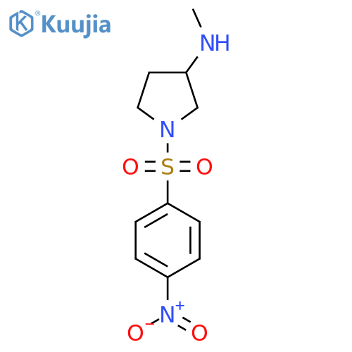 N-methyl-1-(4-nitrobenzenesulfonyl)pyrrolidin-3-amine structure