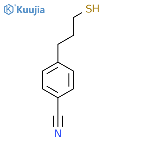 4-(3-sulfanylpropyl)benzonitrile structure