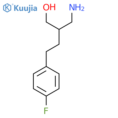 2-(aminomethyl)-4-(4-fluorophenyl)butan-1-ol structure