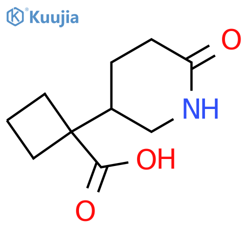 Cyclobutanecarboxylic acid, 1-(6-oxo-3-piperidinyl)- structure