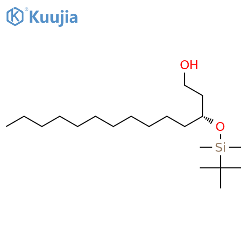 1-Tetradecanol, 3-[[(1,1-dimethylethyl)dimethylsilyl]oxy]-, (3R)- structure