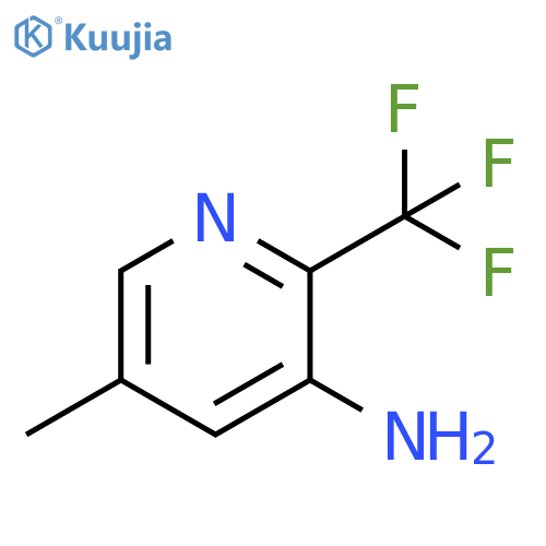 5-methyl-2-(trifluoromethyl)pyridin-3-amine structure