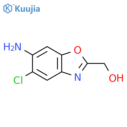 (6-Amino-5-chloro-1,3-benzoxazol-2-yl)methanol structure