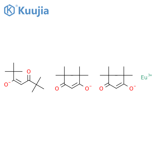 Tris(2,2,6,6-tetramethyl-3,5-heptanedionato)europium(III) structure