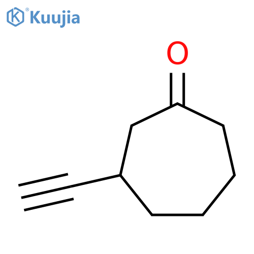 Cycloheptanone,3-ethynyl- structure