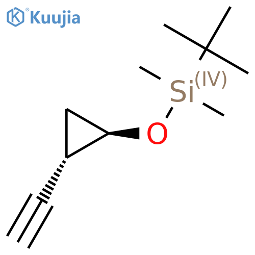 Tert-Butyl[trans-2-ethynylcyclopropoxy]dimethylsilane structure
