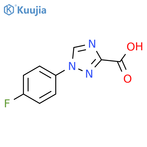 1-(4-Fluorophenyl)-1,2,4-triazole-3-carboxylic acid structure