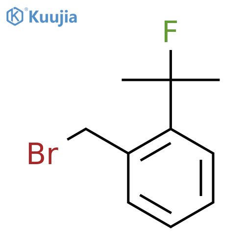 1-(Bromomethyl)-2-(2-fluoropropan-2-yl)benzene structure
