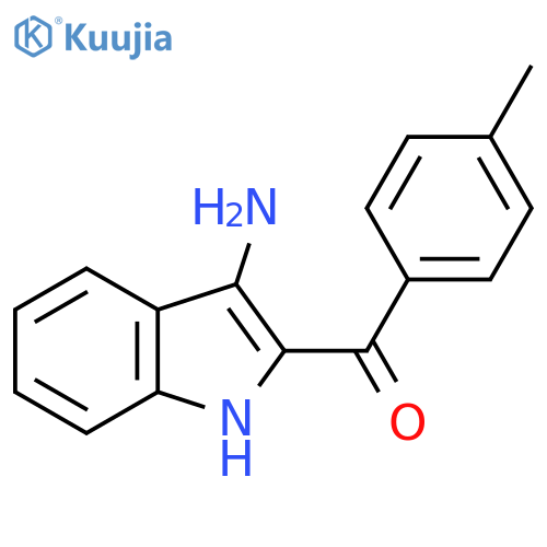 2-(4-methylbenzoyl)-1H-indol-3-amine structure