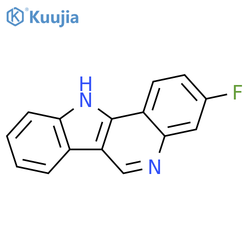 11H-Indolo[3,2-c]quinoline, 3-fluoro- structure