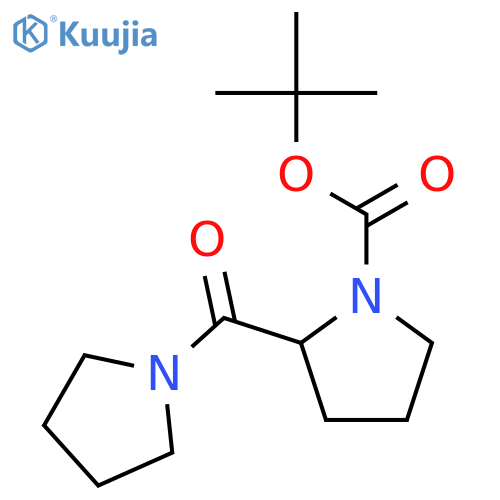 (S)-tert-Butyl 2-(pyrrolidine-1-carbonyl)pyrrolidine-1-carboxylate structure