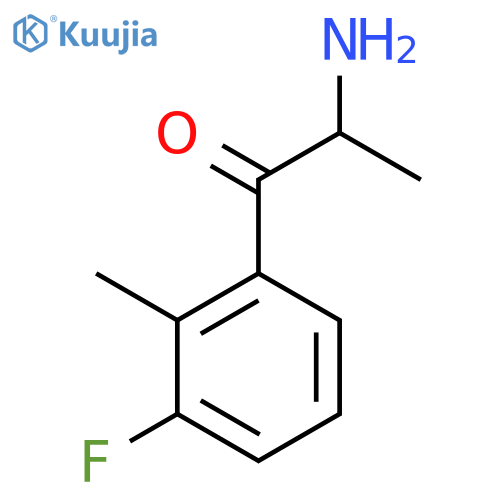 2-amino-1-(3-fluoro-2-methylphenyl)propan-1-one structure