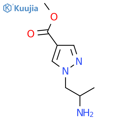 methyl 1-(2-aminopropyl)-1H-pyrazole-4-carboxylate structure