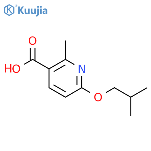 6-isobutoxy-2-methylnicotinic acid structure