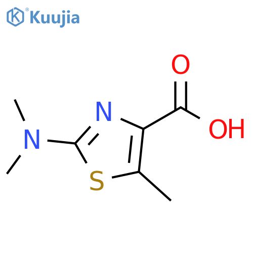 4-Thiazolecarboxylic acid, 2-(dimethylamino)-5-methyl- structure