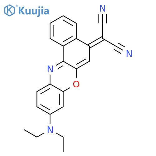 Propanedinitrile,2-[9-(diethylamino)-5H-benzo[a]phenoxazin-5-ylidene]- structure