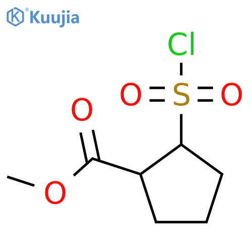 Methyl 2-(chlorosulfonyl)cyclopentane-1-carboxylate structure