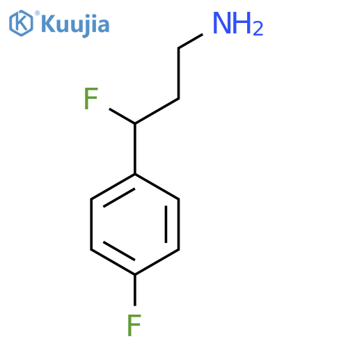 3-fluoro-3-(4-fluorophenyl)propan-1-amine structure