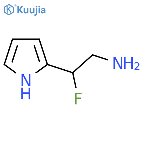 2-fluoro-2-(1H-pyrrol-2-yl)ethan-1-amine structure