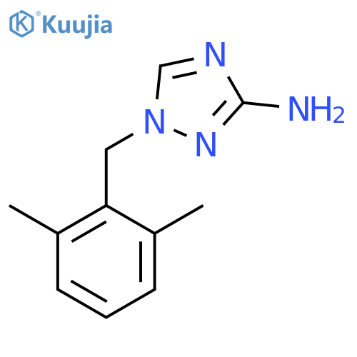 1-[(2,6-dimethylphenyl)methyl]-1H-1,2,4-triazol-3-amine structure