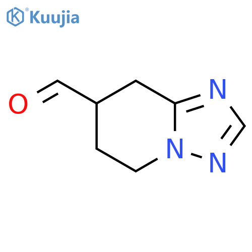 5H,6H,7H,8H-1,2,4triazolo1,5-apyridine-7-carbaldehyde structure