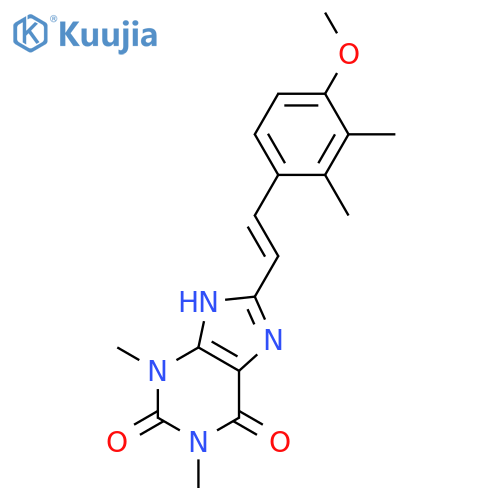 1H-Purine-2,6-dione,3,7-dihydro-8-[(1E)-2-(4-methoxy-2,3-dimethylphenyl)ethenyl]-1,3-dimethyl-(9CI) structure