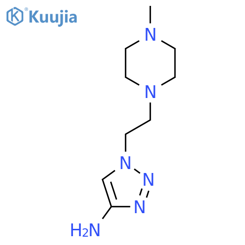1-2-(4-methylpiperazin-1-yl)ethyl-1H-1,2,3-triazol-4-amine structure