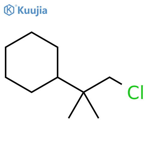 Cyclohexane, (2-chloro-1,1-dimethylethyl)- structure