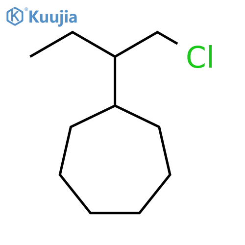 Cycloheptane, [1-(chloromethyl)propyl]- structure