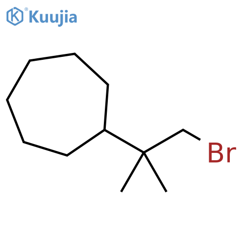 Cycloheptane, (2-bromo-1,1-dimethylethyl)- structure
