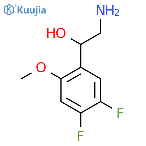 2-Amino-1-(4,5-difluoro-2-methoxyphenyl)ethan-1-ol structure