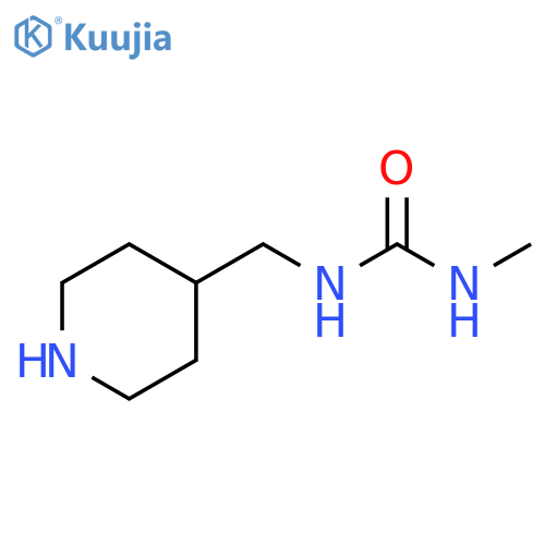 3-methyl-1-(piperidin-4-yl)methylurea structure