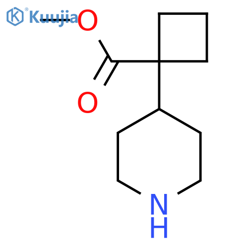 methyl 1-(piperidin-4-yl)cyclobutane-1-carboxylate structure
