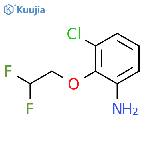 3-chloro-2-(2,2-difluoroethoxy)aniline structure