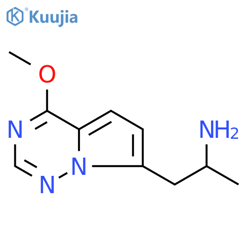 1-{4-methoxypyrrolo[2,1-f][1,2,4]triazin-7-yl}propan-2-amine structure