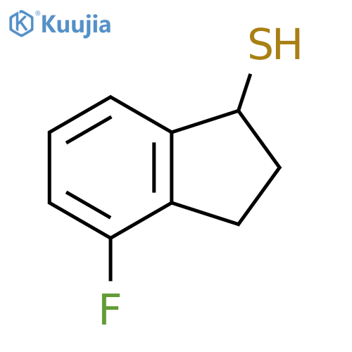 4-Fluoro-2,3-dihydro-1h-indene-1-thiol structure