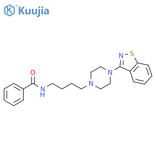 Benzamide, N-[4-[4-(1,2-benzisothiazol-3-yl)-1-piperazinyl]butyl]- structure