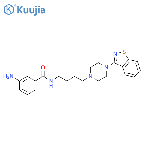 Benzamide,3-amino-N-[4-[4-(1,2-benzisothiazol-3-yl)-1-piperazinyl]butyl]- structure