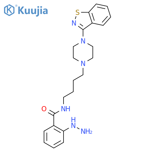 Benzamide,N-[4-[4-(1,2-benzisothiazol-3-yl)-1-piperazinyl]butyl]-2-hydrazino- structure