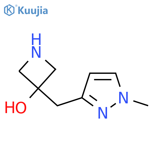 3-(1-methyl-1H-pyrazol-3-yl)methylazetidin-3-ol structure