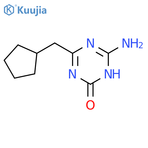 1,3,5-Triazin-2(1H)-one, 6-amino-4-(cyclopentylmethyl)- structure