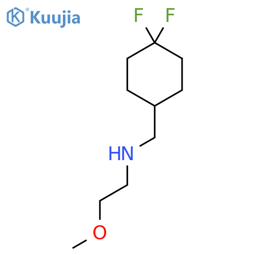 N-[(4,4-difluorocyclohexyl)methyl]-2-methoxyethanamine structure