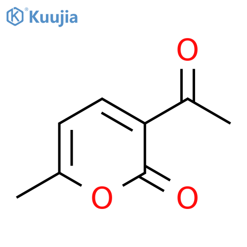 2H-Pyran-2-one,3-acetyl-6-methyl- structure