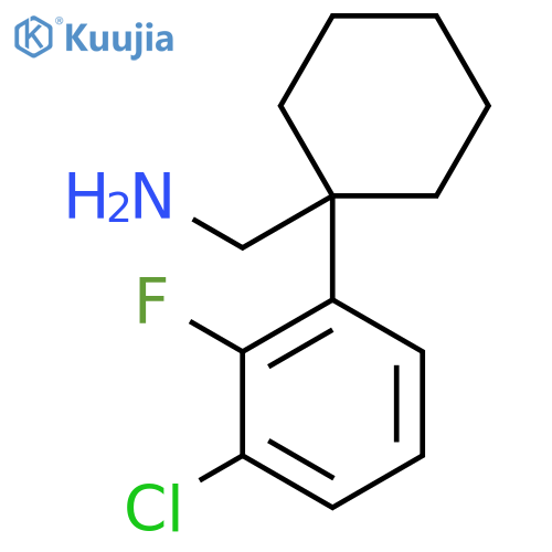 1-(3-chloro-2-fluorophenyl)cyclohexylmethanamine structure