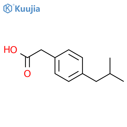 2-[4-(2-methylpropyl)phenyl]acetic acid structure