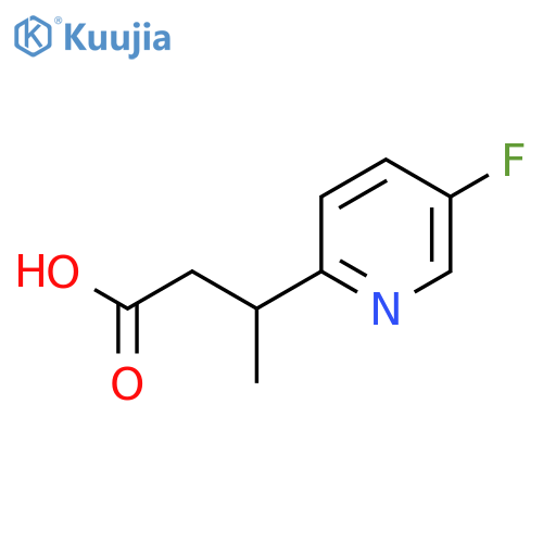 3-(5-fluoropyridin-2-yl)butanoic acid structure