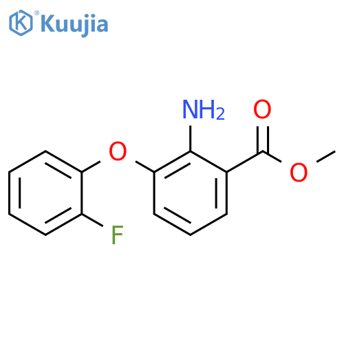 methyl 2-amino-3-(2-fluorophenoxy)benzoate structure