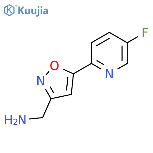 5-(5-fluoropyridin-2-yl)-1,2-oxazol-3-ylmethanamine structure
